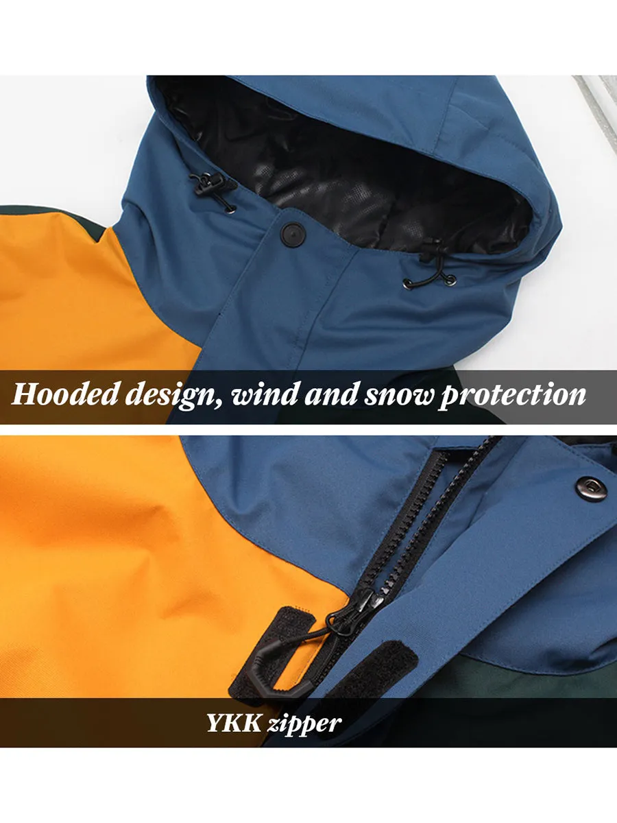 Yeefine Waterproof Women Insulated Anorak Hoodie