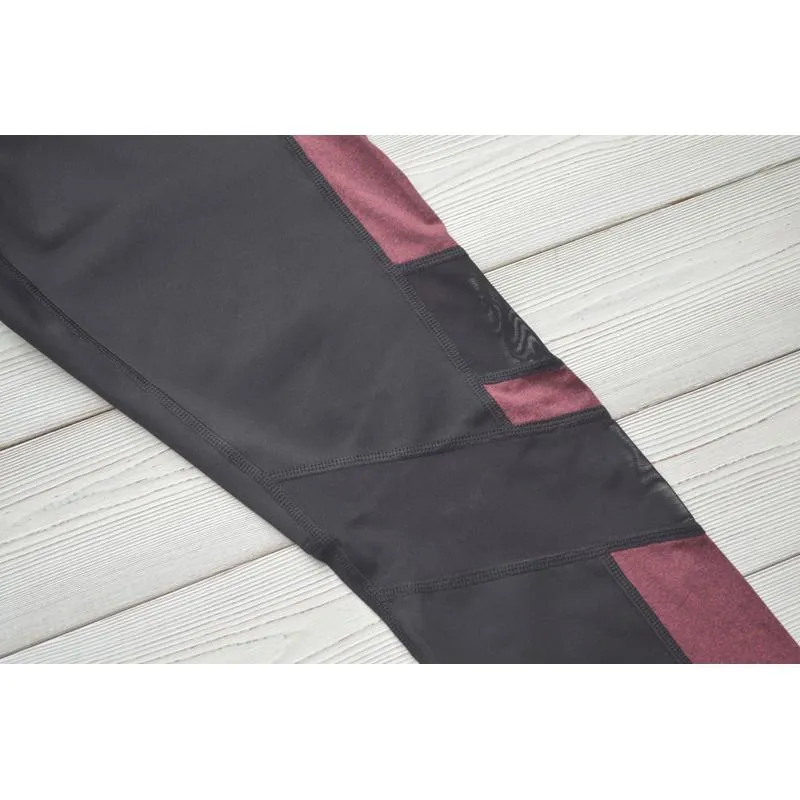 Yoga High-Waisted Tight-Fitting Slim-Fit Sports Running Patchwork Sports Leggings